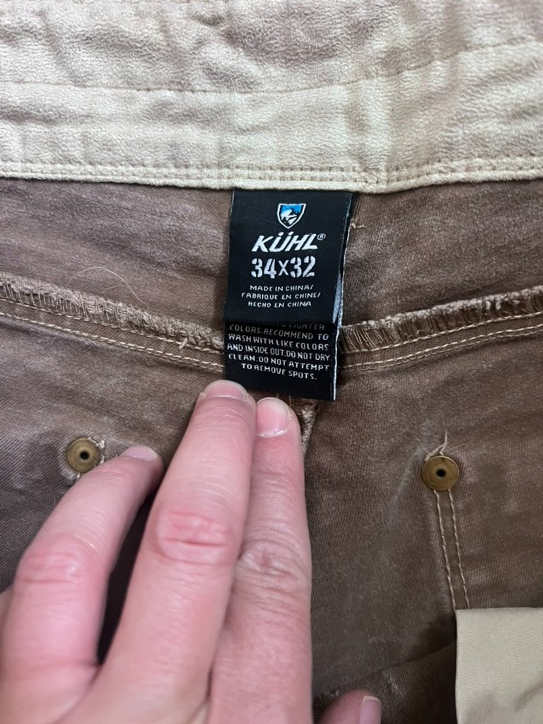 Khl Olive Brown Straight Leg Pants 34x32 — image 3 of 3